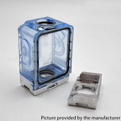 XO Style Boro Tank for SXK BB Billet AIO Box Mod Kit - Transparent Blue