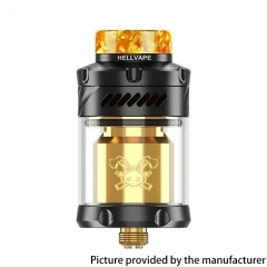 (Ships from Bonded Warehouse)Authentic Hellvape Dead Rabbit 3 RTA 6th Anniversary Edition - Black Gold
