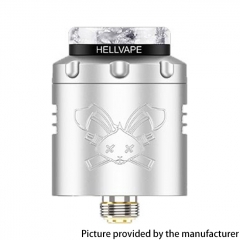 (Ships from Bonded Warehouse)Authentic Hellvape Dead Rabbit 3 RDA 6th Anniversary Edition - Silver Black