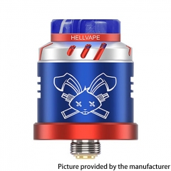 (Ships from Bonded Warehouse)Authentic Hellvape Dead Rabbit Solo RDA 6th Anniversary Edition - Blue Silver
