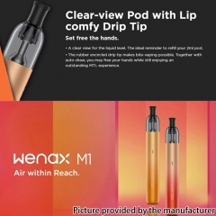 (Ships from Bonded Warehouse)Authentic GeekVape Wenax M1 800mAh Vape Pen Kit 2ml 0.8ohm - Black (Ships from Bonded Warehouse)Authentic GeekVape Wenax M1 800mAh Vape Pen Kit 2ml 0.8ohm - Black