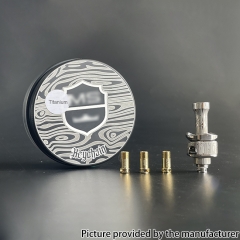 Monarchy MOBB Scepter Dama Style TI RBA Bridge with 4 Air Pins for Boro Tank BB Billet Box Mod Kit - Sliver