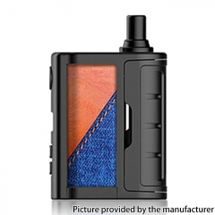 (Ships from Bonded Warehouse)Authentic Vandy Vape Rhino 50W 1200mAh Pod Mod Kit 4ml - Brown Blue Leather