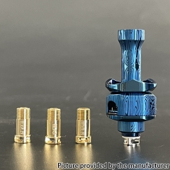 Monarchy MOBB Scepter Dama Style RBA Bridge with 4 Air Pins for Boro Tank BB Billet Box Mod Kit - Blue