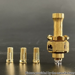 Monarchy MOBB Scepter Dama Style RBA Bridge with 4 Air Pins for Boro Tank BB Billet Box Mod Kit - Gold