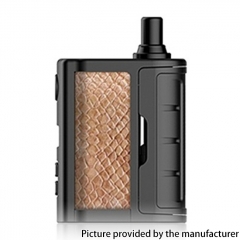 (Ships from Bonded Warehouse)Authentic Vandy Vape Rhino 50W 1200mAh Pod Mod Kit 4ml - Gray Leather