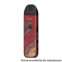 (Ships from Bonded Warehouse)Authentic SMOKTech SMOK Pozz Pro 1100mAh 25W Pod System Vape Kit - Red Stabilizing Wood