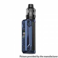 (Ships from Bonded Warehouse)Authentic Lost Vape Thelema Solo 100W VW 18650/21700 Mod Kit with UB PRO Pod 5ml - Blue Carbon Fiber
