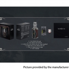 (Ships from Bonded Warehouse)Authentic Uwell Valyrian III 3 200W VW 18650 Box Mod + Atomizer Kit 6ml - Lagoon Blue
