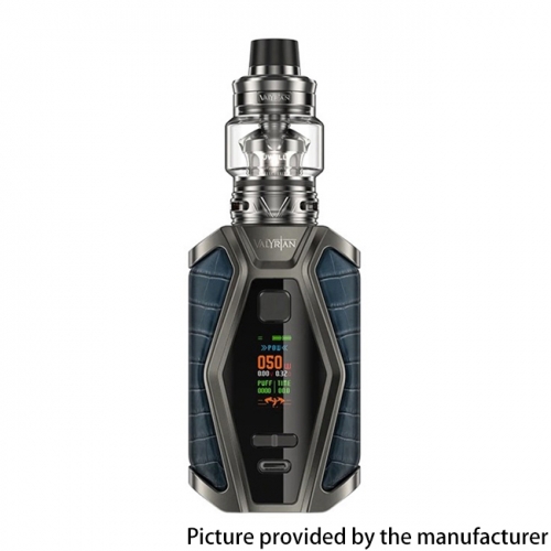 (Ships from Bonded Warehouse)Authentic Uwell Valyrian III 3 200W VW 18650 Box Mod + Atomizer Kit 6ml - Lagoon Blue