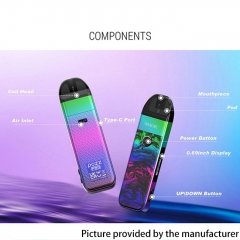 (Ships from Bonded Warehouse)Authentic SMOKTech SMOK Pozz Pro 1100mAh 25W Pod System Vape Kit - Green Blue Alloy