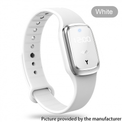 Adults Ultrasonic Mosquite Wristband Repellent Pest Reject Watch for Indoor Outdoor Sport M2 - White