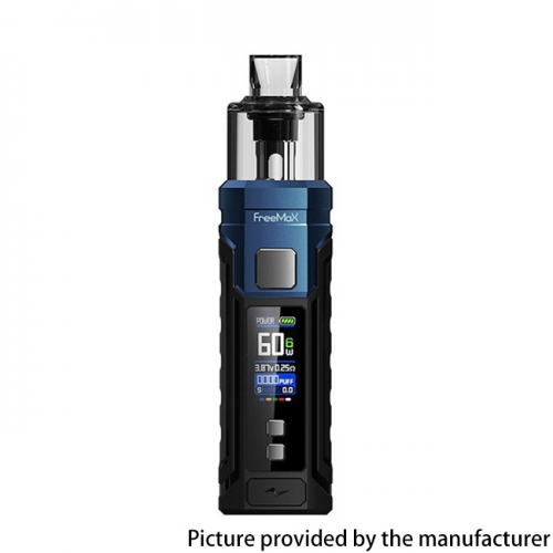 (Ships from Bonded Warehouse)Authentic FreeMax Marvos 60W 2000mAh Box Mod Kit - Blue