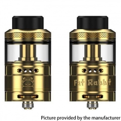 (Ships from Bonded Warehouse)Authentic Hellvape Fat Rabbit 28.4mm RTA 5ml - Gold