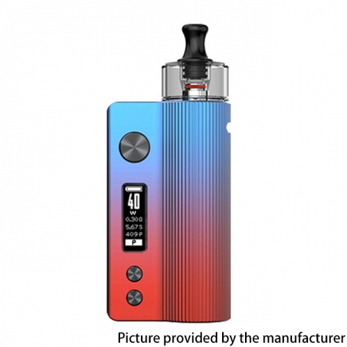 (Ships from Bonded Warehouse)Authentic VandyVape Nox 60W 1600mAh Pod System Kit - Twilight Blue Red