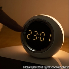 Night Light Clock 15W Fast Cell Phone Wireless Charging Clock K22T - White