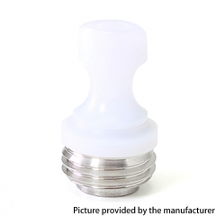 SXK Monarchy Thick Hybrid Style MTL BB Drip Tip for Billet Boro AIO Box Mod  - POM White