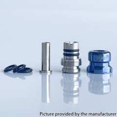 Mission Dotaio Tips V2 Mini Nuke Style Titanium Alloy Drip Tip for Dotmod DotAIO V1 V2 Mod - Blue