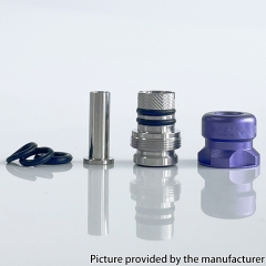 Mission Dotaio Tips V2 Mini Nuke Style Drip Tip for Dotmod DotAIO V1 V2 Mod - Purple