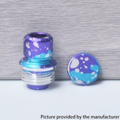 Authentic MK MODS TB Boro Drip Tip and Button for Pusle V2 Mod - Blue Galaxy