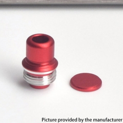 Authentic MK MODS TB Boro Drip Tip and Button for Pusle V2 Mod - Red