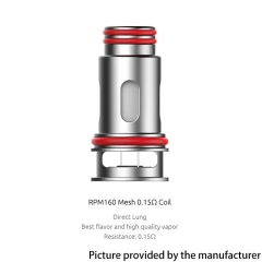 (Ships from Bonded Warehouse)Authentic SMOKTech SMOK RPM160 Mesh Coil 0.15ohm mesh coil 3pcs