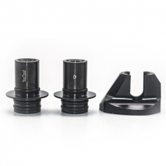 Monarchy Cyber Style 510 Drip Tip Set DL / MTL Vape Mouthpiece - Black + Black