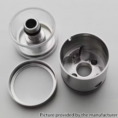 Replacement Top Tank Tube for Flash E Vapor FEV V4.5S+ V4.5 RTA 4ml  - Silver