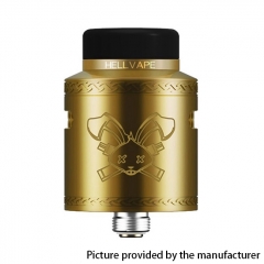 (Ships from Bonded Warehouse)Authentic Hellvape Dead Rabbit V2 24mm RDA Rebuildable Dripping Atomzier w/ BF Pin - Gold
