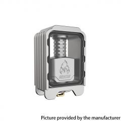 Authentic ThunderHead Creations Blaze Bridge with Sliding Dual Glasses Boro Tank for BB Billet Boro Box Mod - SS