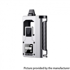 Authentic ThunderHead Creations Blaze Evolv DNA80C AIO Boro Box Mod - Silver Black