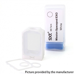 SXK Mission Spacepod EXO Style Boro Tank for SXK BB Billet AIO Box Mod Kit - White