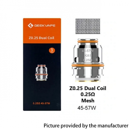 (Ships from Bonded Warehouse)Authentic GeekVape Z Series Coil for Z (Zeus) Sub Ohm Tank / Obelisk Tank / Obelisk 120FC Kit / 200 kit 0.25ohm 5PCS