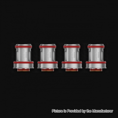 (Ships from Bonded Warehouse)Authentic Uwell Replacement Dual SS904L Coil for Crown 4 IV Sub Ohm Tank Clearomizer - 0.4 Ohm (60~70W) (4 PCS)