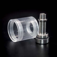 Steam Tuners Style Replacement Tank + Chimney for Fev Flash e-Vapor V4.5S Style RTA Tank 3.5ml - Transparent