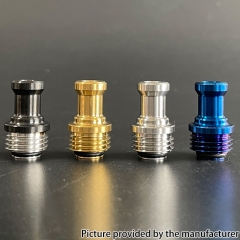 Reakvape Unkwn V2 BB Style 316SS 510 Drip Tip for Billet Box Boro Tank - Gold