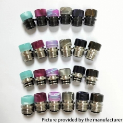 Intergrated Style BB Drip Tip Stainless Steel Base + Resin Mouthpiece for Billet Box Boro Tank - Transparent
