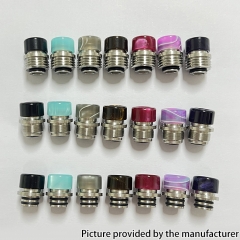 Intergrated Style BB Drip Tip Stainless Steel Base + Resin Mouthpiece for Billet Box Boro Tank - Transparent