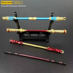 Zinc Alloy Mini Weapons Toys Black Myth: WuKong Game Peripheral The Monkey King Collectible Model Home Deoration - B