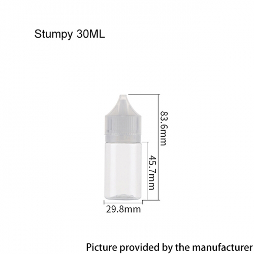 Replacement PET Empty Dropper with Cap Bottle 30ml 1pc - Transparent A