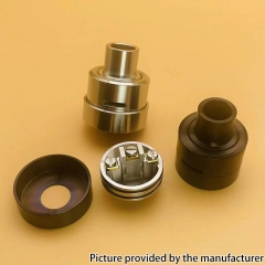 Matty Style 316SS 22mm RDA Atomizer With Squonk BF Pin - Black
