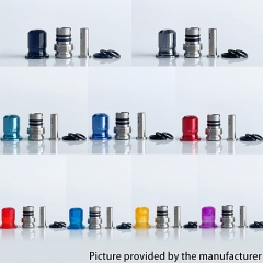 Rekavape Mission Dotaio Tips V2 ARC Style AIO Drip Tip for dotMod dotAIO V1 V2 Pod - Gunmetal