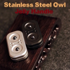 Stainless Steel Owl Fidget Rotate Slider EDC Stress Relief Toy - Black