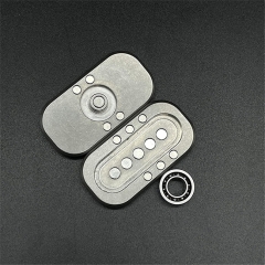 Stainless Steel Owl Fidget Rotate Slider EDC Stress Relief Toy - Black