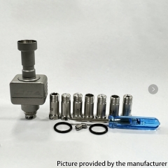 Ultima Style RBA Bridge with 8 Air Pins for Boro Billet BB Box Mod Kit - Blue