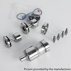 Vazzling Diplomat Style 23mm MTL RTA Atomizer with 4 Airpins - Mirror Polished