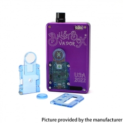 SXK Fire Button Screen Plate Button Plate Set for SXK BB 60W 70W Box Mod Kit - Transparent Blue