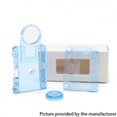 SXK Fire Button Screen Plate Button Plate Set for SXK BB 60W 70W Box Mod Kit - Transparent Blue