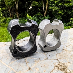 Mini Portable Knuckle Duster Bottle Opener Tool Defence Article - Grey
