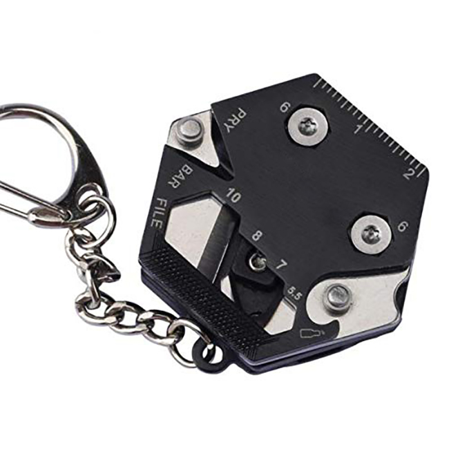Buy Multitool Card Key Chain Hexagonal Kit with Micro Screw Driver Set ...